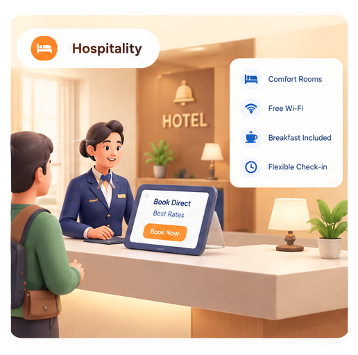Hotel front desk