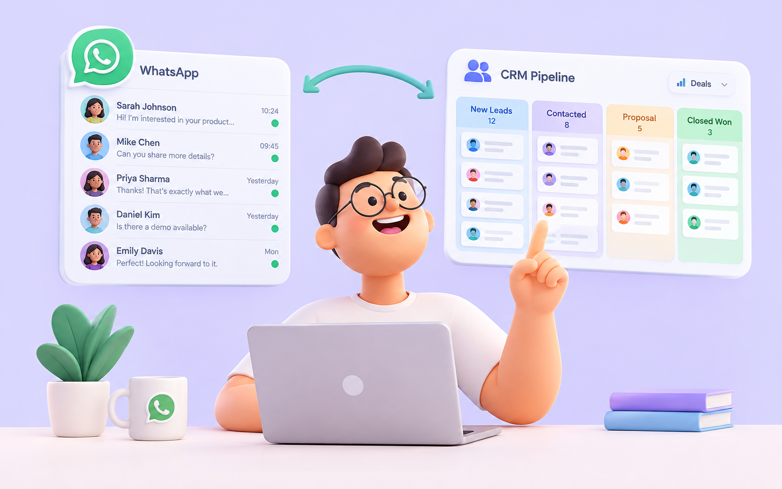 AI WhatsApp Assistant + CRM